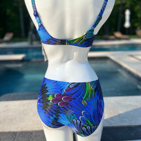 ‼️SALE ‼️ New Anita Rosa Faia Hermine Blue Bikini Set Size 12 / 38D - Picture 11 of 13
